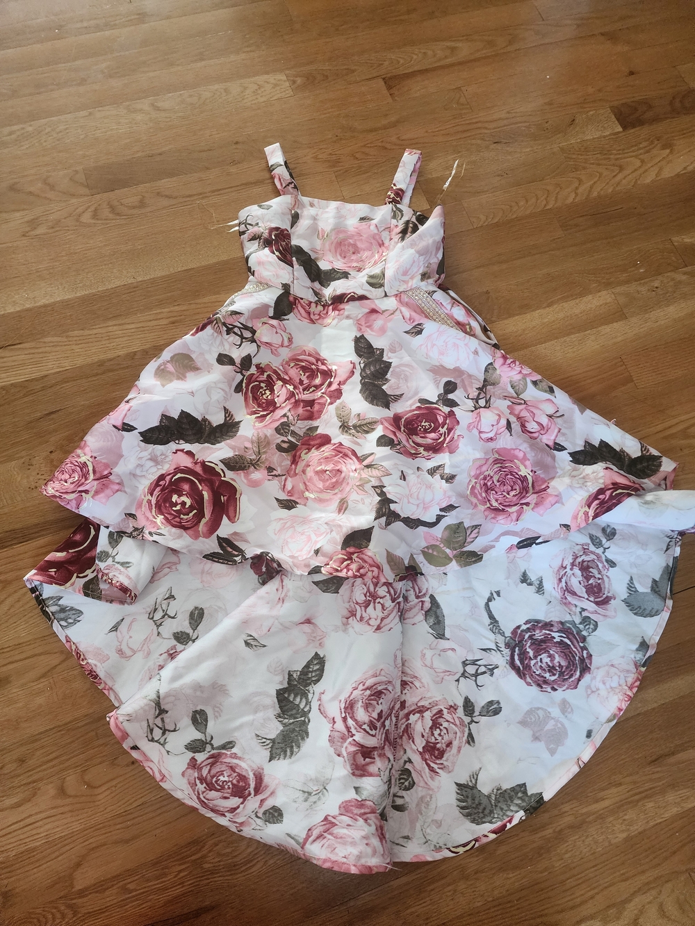Speechless Kids Floral High Low Dress Size 10 Pink Rose Party Easter Wedding